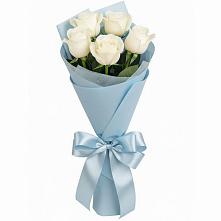 Букет 5 Белых роз Проуд #REPLACE_PRED# Гальчино