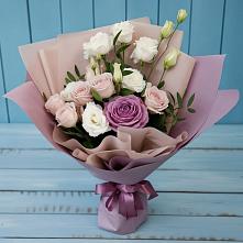 Букет цветов из:  Розы и Лизиантусы #REPLACE_PRED# Гальчино