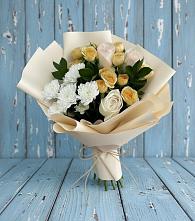 Букет цветов из:  Розы и Хризантемы в Гальчино