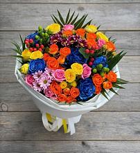 Букет цветов из:  Розы и Хризантемы в Гальчино