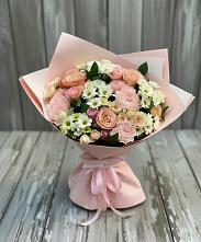 Букет цветов из:  Гвоздики, Розы и Хризантемы в Гальчино