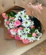 Букет цветов из:  Розы и Хризантемы в Гальчино