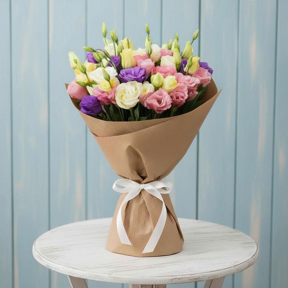 Букет цветов из: Лизиантусы в Гальчино