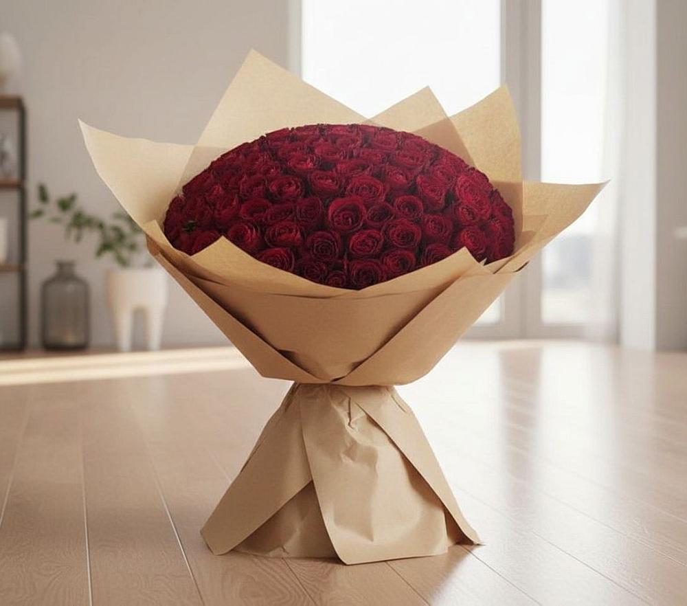 Букет 101 Красная роза в Гальчино