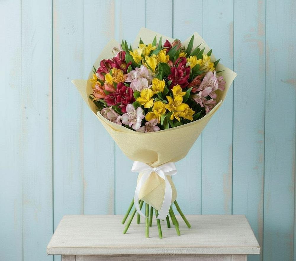 Букет цветов из: Альстромерии в Гальчино